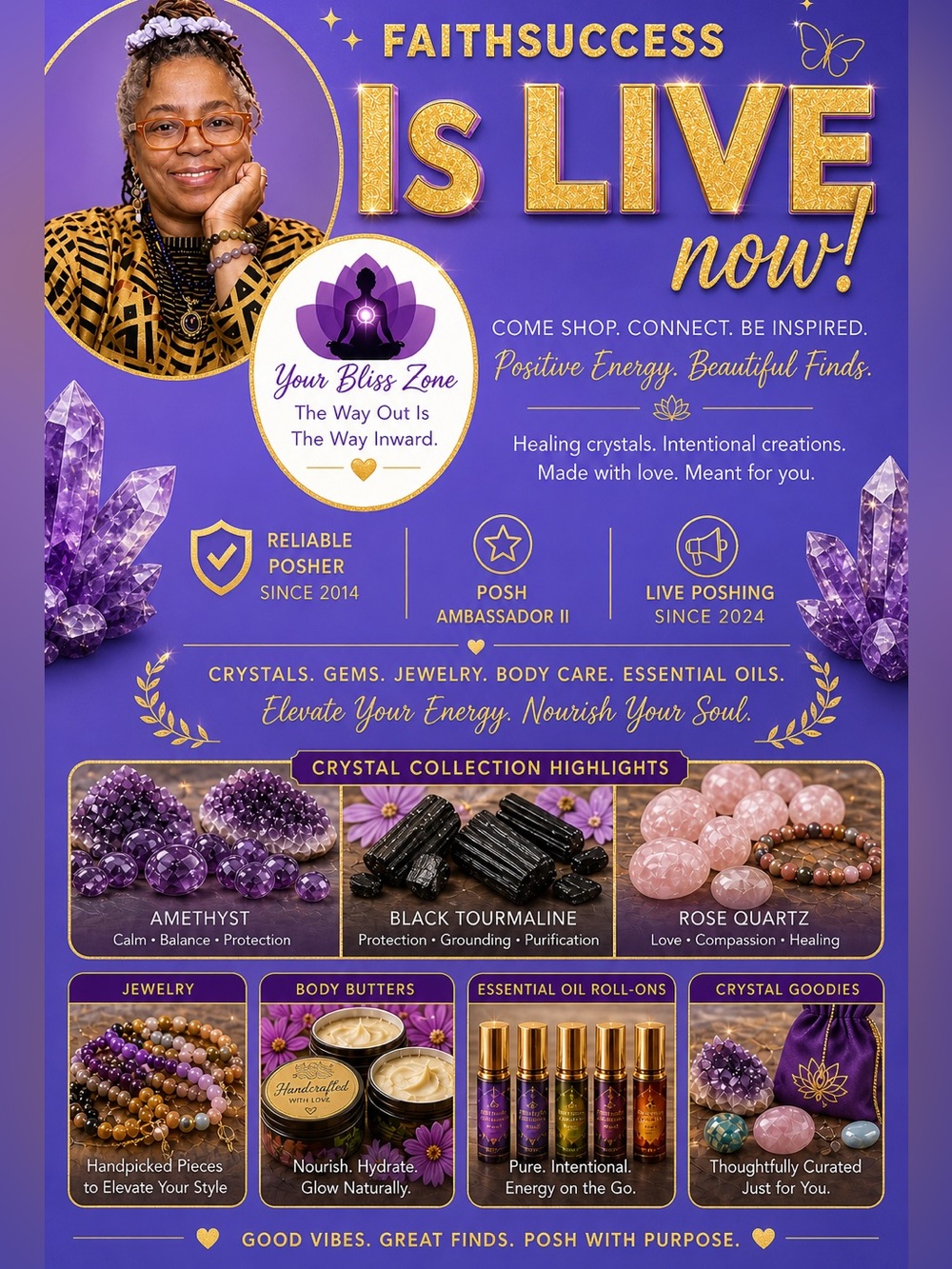 Faithsuccess is LIVE - Here We Go Now- SHOP & SHARE!!